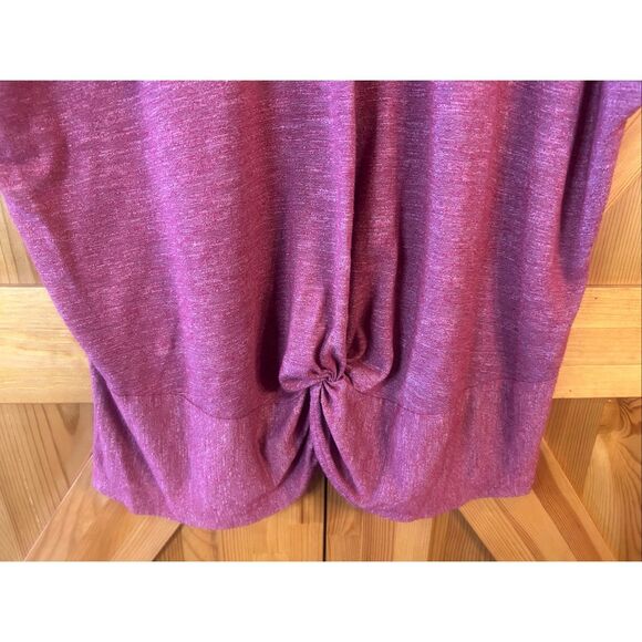 Juicy Couture Women’s Short Sleeve V Neck Top Red Twist Hem Size XL (5841) - Picture 2 of 6